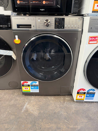 *Current Model* Fisher & Paykel Series 9 10kg Front Load with Steam Care Graphite WH1060SG1 [Factory Second]