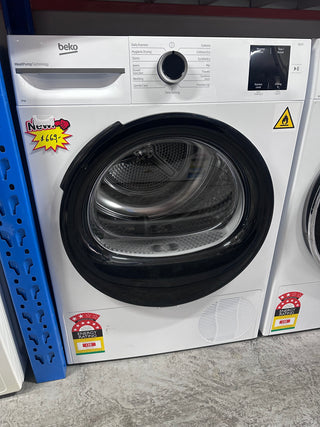 *Made in Europe* Beko 8kg Sensor Controlled Heat Pump Tumble Dryer BDPB8010W [Factory Second]