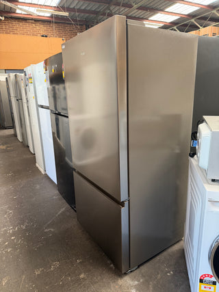 *Current Model* Haier 517L Bottom Mount Refrigerator Satina HRF510BS [Factory Second] - DMS Appliances