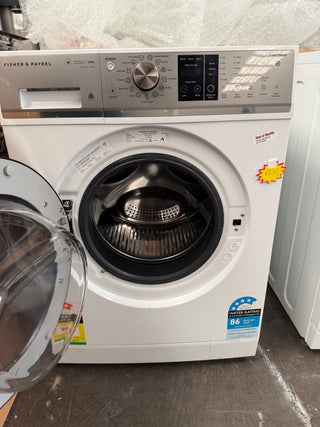 *Current Model* Fisher & Paykel WH1060P4 10kg Series 7 Front Load Washer with Steam Care (White) [Factory Second] - DMS Appliances