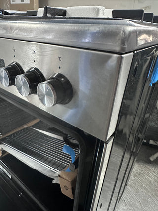*Current Model* Beko 60cm Dual Fuel Stainless Steel Freestanding Oven BFC60GMX [Factory Second]