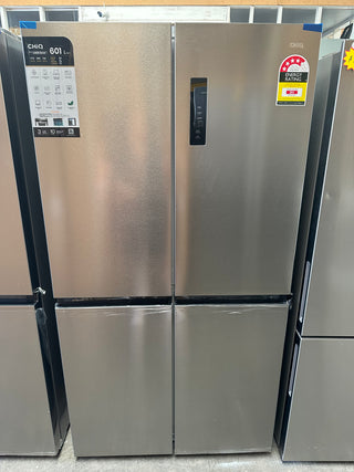 *Brand New * CHiQ 601L Four Door Fridge Silver CCD596NS [5 Years Warranty] - DMS Appliances