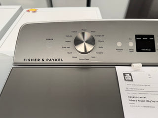 *Current Model*Fisher & Paykel Series 5 10kg Top Load Washing Machine with UV Sanitise WL1064G1 [Factory Second] - DMS Appliances