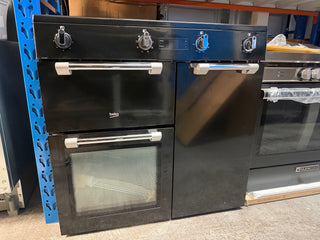 *Amazing Value* Beko 90 cm Black Induction Multi Door Freestanding Oven BRC916IMB [Factory Second]