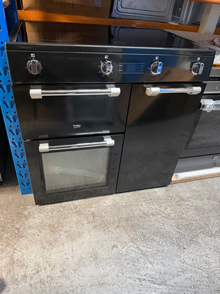 *Amazing Value* Beko 90 cm Black Induction Multi Door Freestanding Oven BRC916IMB [Factory Second]