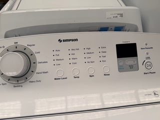 Simpson 8kg Top Loader [Refurbished] - DMS Appliances