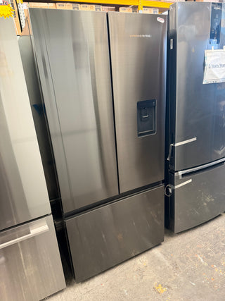 *Current Model* Fisher & Paykel Series 7 511L French Door Fridge With Ice and Water Black Stainless Steel RF505ANUB1 [Factory Second]