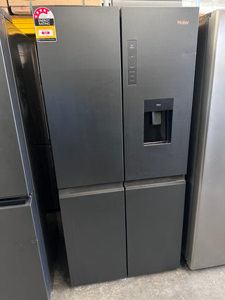 *Current Model* Haier HRF580YHC 508L Quad Door Fridge (Black) [Factory Second]