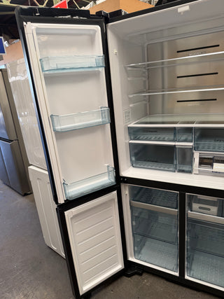 *Current Model* Hitachi 638L RWB640VT0XMGW Fridge with Non-Plumbed Ice Maker - Glass Matte White [Factory Second]