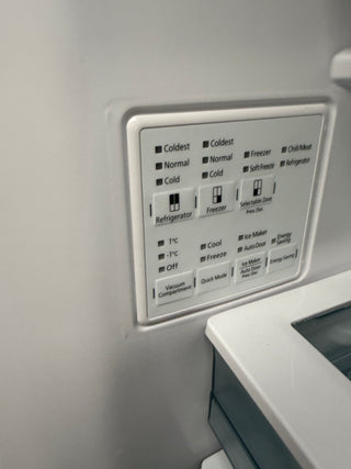 *Current Model* Hitachi 638L RWB640VT0XMGW Fridge with Non-Plumbed Ice Maker - Glass Matte White [Factory Second]