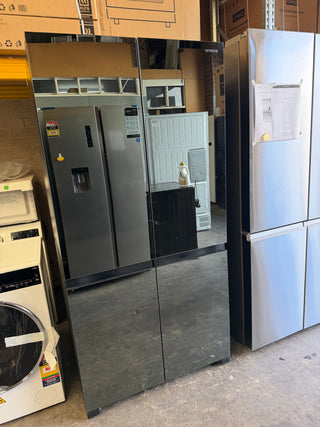 *Current Model *Hitachi 638L French Door Non Plumbed Refrigerator - Mirror Glass RWB640VT0XMIR  [Factory Second]
