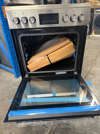 *Current Model* Beko 60cm Stainless Steel Freestanding Oven with Ceramic Cooktop BFCB60VMX [Factory Scond] ]