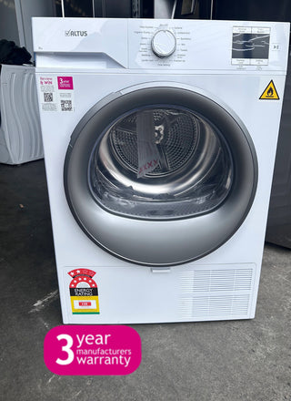 Brand New - Made in Europe* Altus 8kg Heat Pump Dryer ADP80W [3 Years Warranty*]