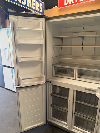 Fisher & Paykel Series 7 538L Quad Door Refrigerator with Ice and Water Black Stainless Steel RF605QNUVB1 [Factory Second]