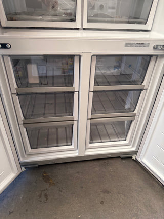 Fisher & Paykel Series 7 538L Quad Door Refrigerator with Ice and Water Black Stainless Steel RF605QNUVB1 [Factory Second]