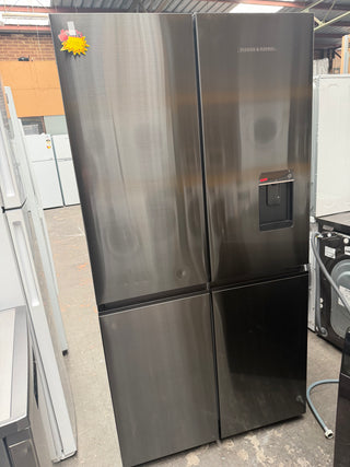 Fisher & Paykel Series 7 538L Quad Door Refrigerator with Ice and Water Black Stainless Steel RF605QNUVB1 [Factory Second]
