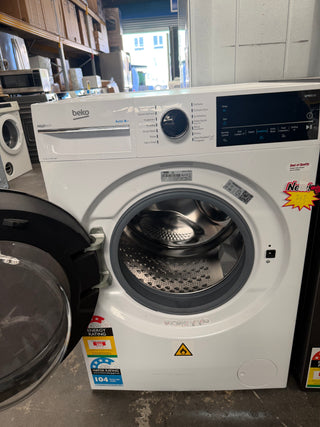 *Current Model * Beko 12kg Front Loader BFLB124ADW [Factory Second] - DMS Appliances
