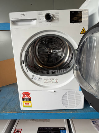*Made in Europe* Beko 8kg Sensor Controlled Heat Pump Tumble Dryer BDPB8010W [Factory Second]