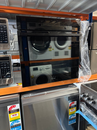 *Curent Model* Haier 60cm 500 Series Built-in Pyrolytic Oven with Steam Assist Black HWO60S14TPB6 [Factory Second] - DMS Appliances