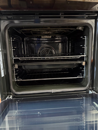 *Curent Model* Haier 60cm 500 Series Built-in Pyrolytic Oven with Steam Assist Black HWO60S14TPB6 [Factory Second] - DMS Appliances