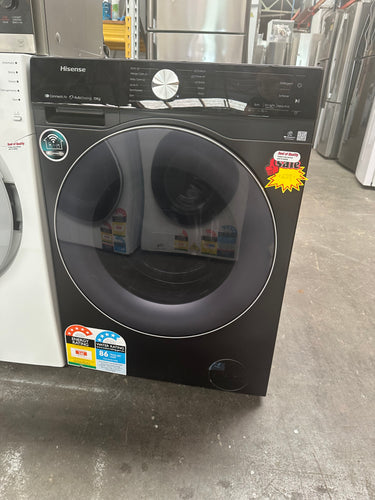 *Current Model * Hisense 10kg Series 7 Front Load Washer (Charcoal Black) [Factory Second]