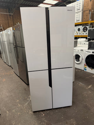 Hisense White 512L French Door Fridge [Refurbished] - DMS Appliances