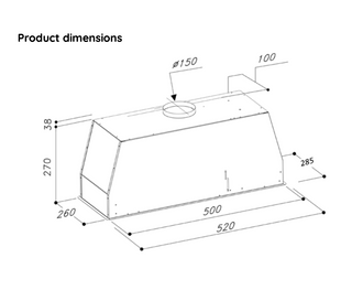 *Current Model* Tisira 52cm Undermount Rangehood with Induction Countdown Control [Carton Damage]