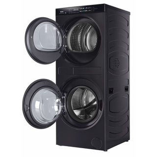*ONLY ONE AVAILABLE* Haier 12kg Washer and 9kg Heat Pump Dryer Laundry Centre Dark Finish HLC1290CTB1 [Factory Second]