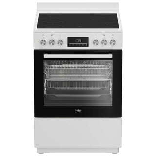 *Brand New* Beko 60cm White Electric Freestanding Oven With Ceramic Cooktop BFCB60VMW [5 Years Warranty]]