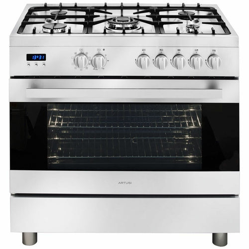 Artusi 90cm Freestanding Dual Fuel Oven/Stove CAFG91X [Factory Second]