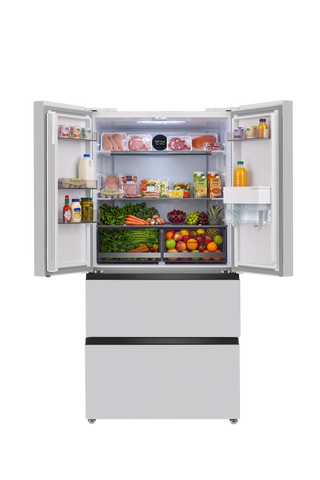 *Brand New* Chiq 505L CFD504NWSD French Door Fridge White Steel [5 Years Warranty] - DMS Appliances