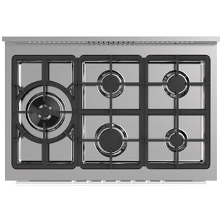 *Clearanace - Made in Italy* Glem Gas 90cm Premium Freestanding Dual Fuel Cooker - Matte Black GS965GEMB [2 Years Warranty]