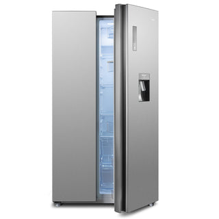 *Brand New * CHiQ 559L Side by Side Refrigerator Silver CSS557NSD4E [5 Years Warranty] - DMS Appliances