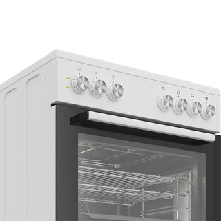 *Current Model* Beko 60cm White Electric Freestanding Oven with Hot Plate Cooktop BFCB60EMW [Carton Damaged]