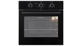 NO DAMAGE ON ITEM *10 AMP PLUG-IN CONNECTION* *Carton Damage* Emilia EMRENT65EN 60cm Black Built In Electric Fan Forced Oven [3 Years Warranty]