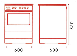 *Brand New* Euro 60cm EV600DFSX  Dual Fuel Free Standing Oven [3 Years Warranty]