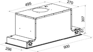 *New* Franke 900mm Urban Undermount Rangehood [Factory Second] BOX DAMAGE