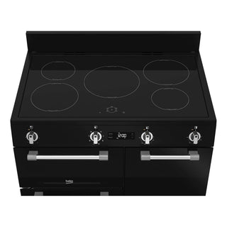*Amazing Value* Beko 90 cm Black Induction Multi Door Freestanding Oven BRC916IMB [Brand New]