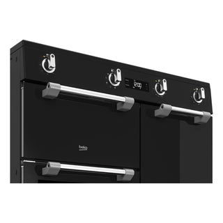 *Amazing Value* Beko 90 cm Black Induction Multi Door Freestanding Oven BRC916IMB [Brand New]